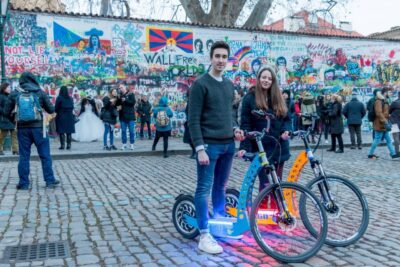Prague: Tour by Electric Scooter or Cruiser eBike - Meeting at Euro Segway Prague (next to the Embassy of Japan) and getting set up