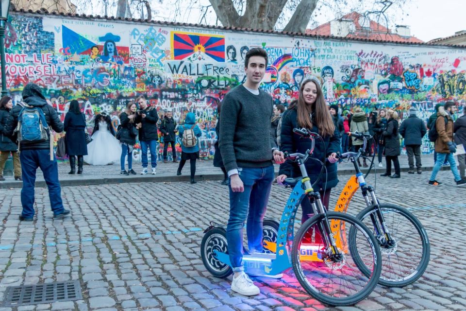 Prague: Tour by Electric Scooter or Cruiser eBike - Meeting at Euro Segway Prague (next to the Embassy of Japan) and getting set up