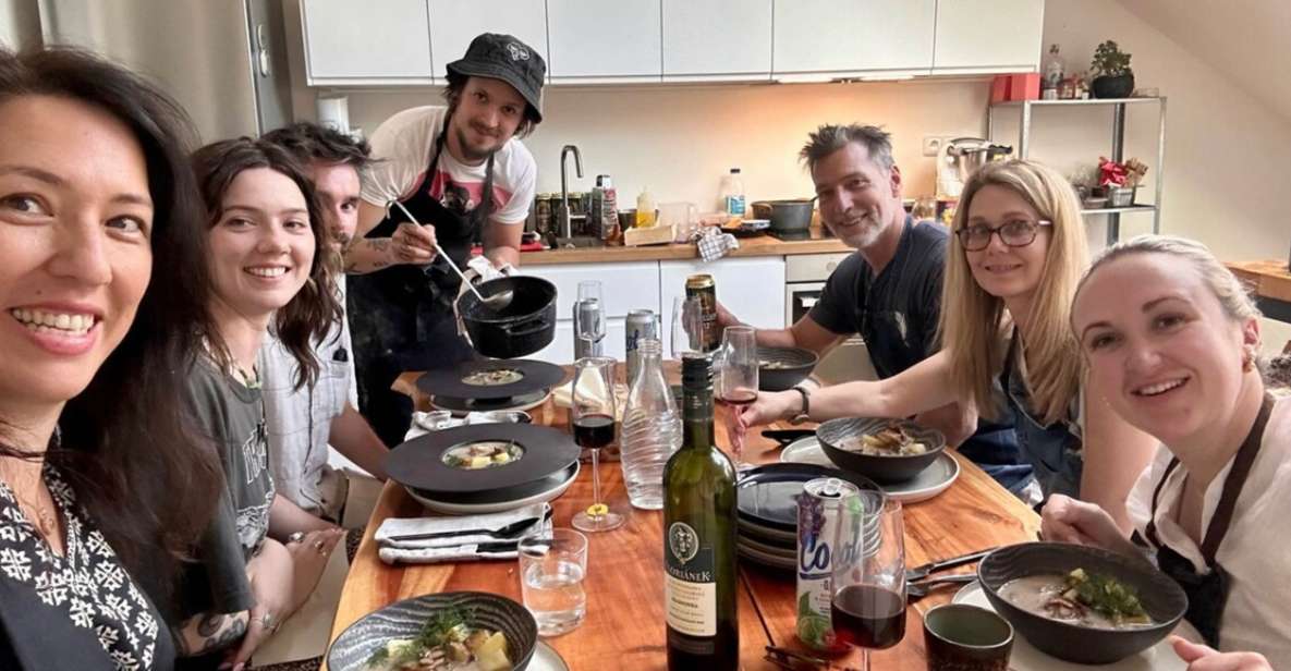 Prague: Traditional Czech Cooking Class with Market Tour - Drinks during the class: wine, beer, and pairing you can copy at home