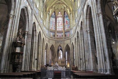 Private Prague Castle Tour with a Czech Guide, meet up at hotel - St. Vitus Cathedral: the 1,000-year story, with someone to frame it