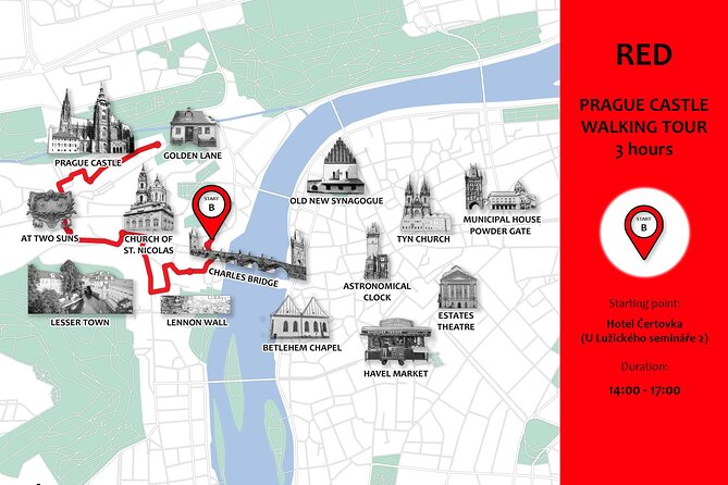 Private Walking Tour: From Charles Bridge to Prague Castle - Lennonova zeď and Maltezké náměstí: protest art and baroque corners