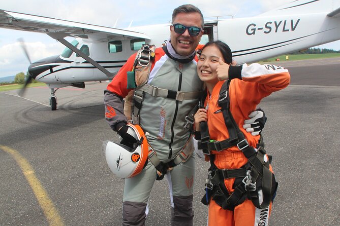 Tandem Skydiving in Prague - Tandem Jump with transfers! - Landing and Your Prague Souvenir Kit: Certificate and T-Shirt